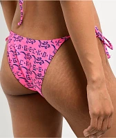 Gecko Hawaii Petro Pink High Leg Bikini Bottom