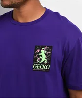 Gecko Space Neon Purple T-Shirt