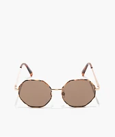 Geometric Black & Tortoise Sunglasses