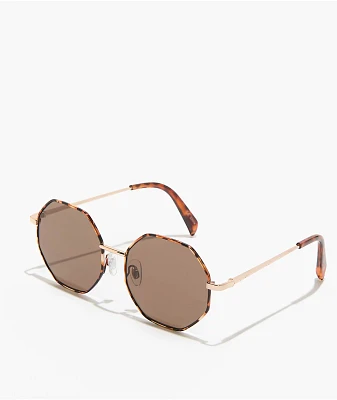 Geometric Black & Tortoise Sunglasses