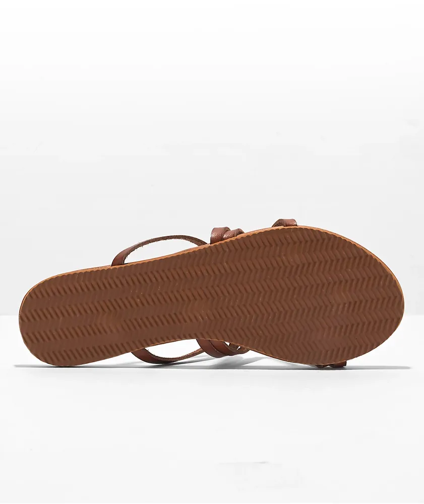 Gigi Athena Cognac Sandals