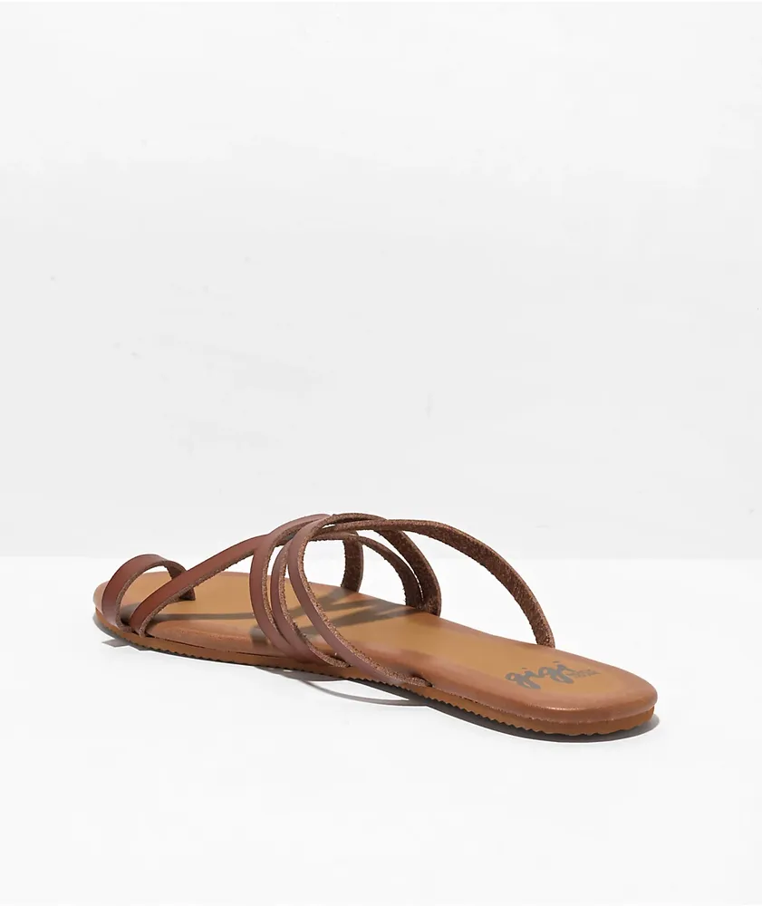 Gigi Athena Cognac Sandals