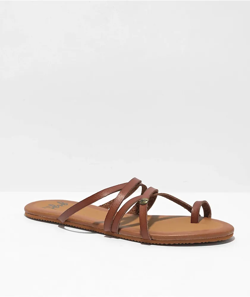 Gigi Athena Cognac Sandals