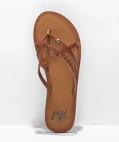 Gigi Star Cognac Sandals