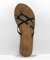 Gigi Supernova Black & Tan Sandals