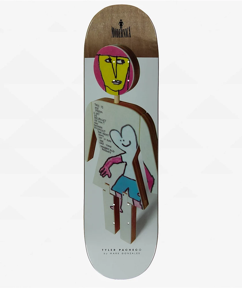 Girl Pacheco Modernica Twin 8.5" Skateboard Deck