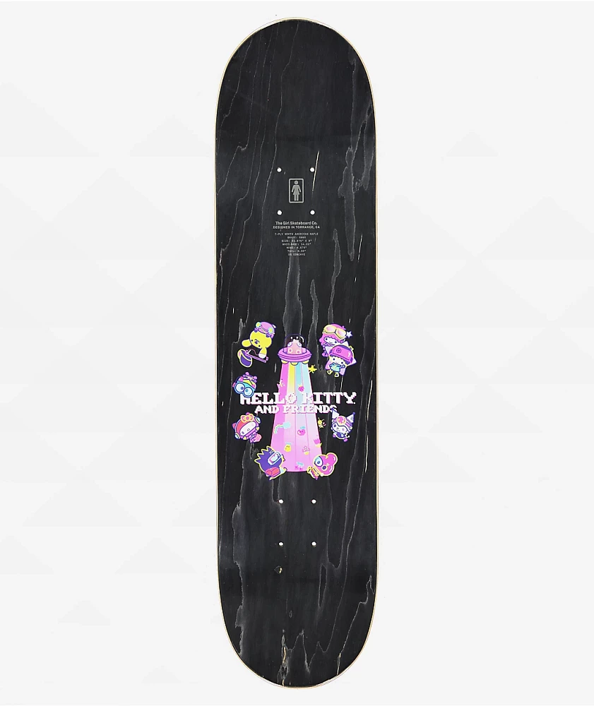 Girl x Hello Kitty Carroll Kawaii Arcade 8.0" Skateboard Deck