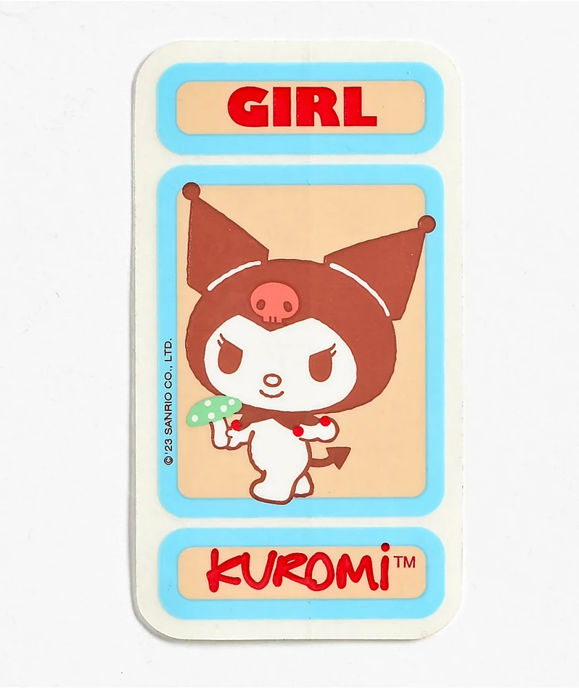 Girl x Hello Kitty Kuromi Sticker