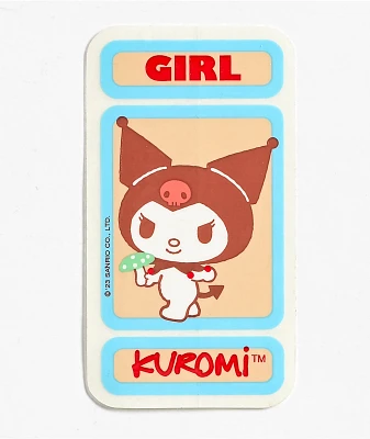 Girl x Hello Kitty Kuromi Sticker