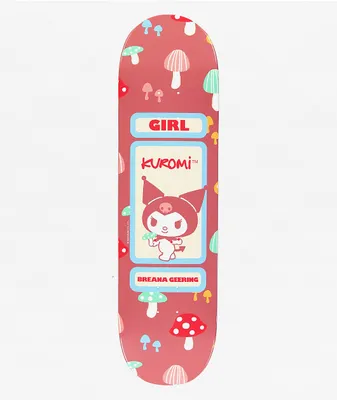Girl x Hello Kitty and Friends Geering Kuromi 8.5" Skateboard Deck