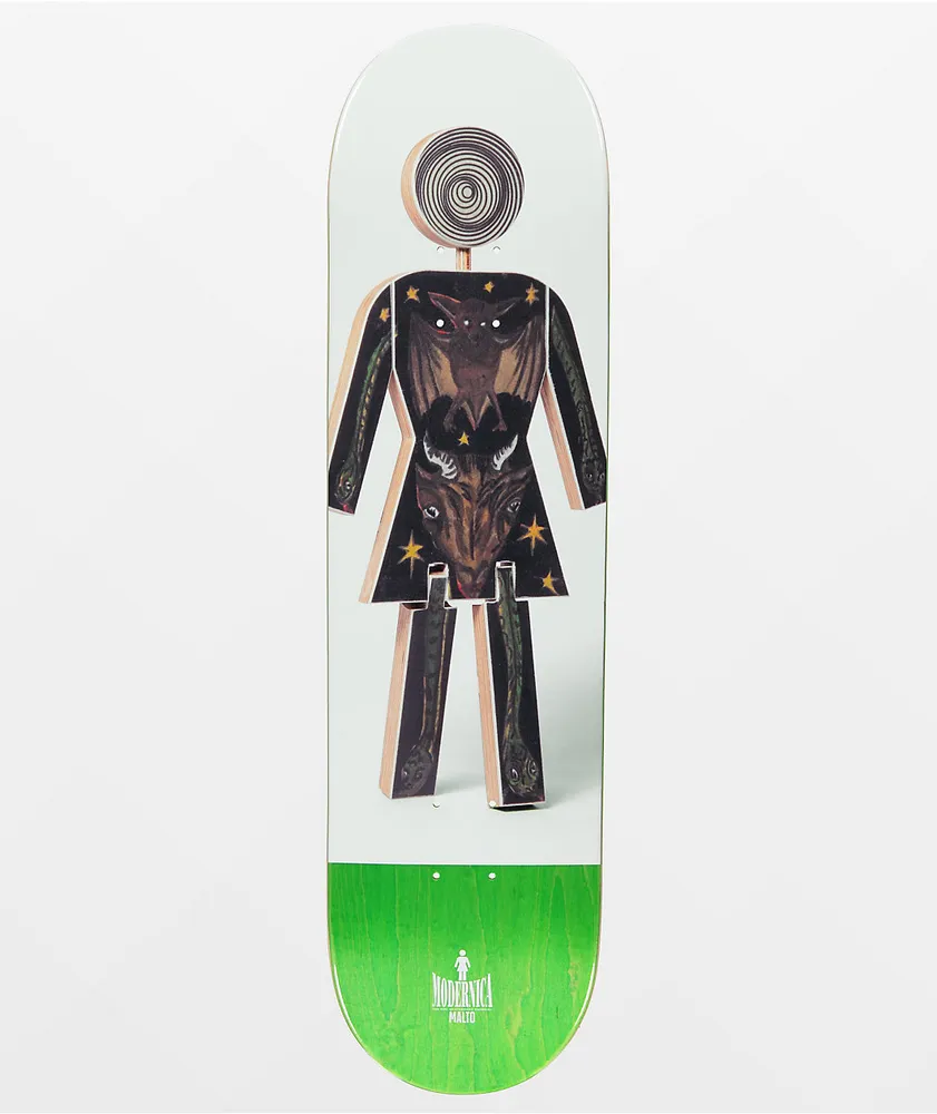 Shape Girl Skateboards Gass 93 Til Deck Branco Verde