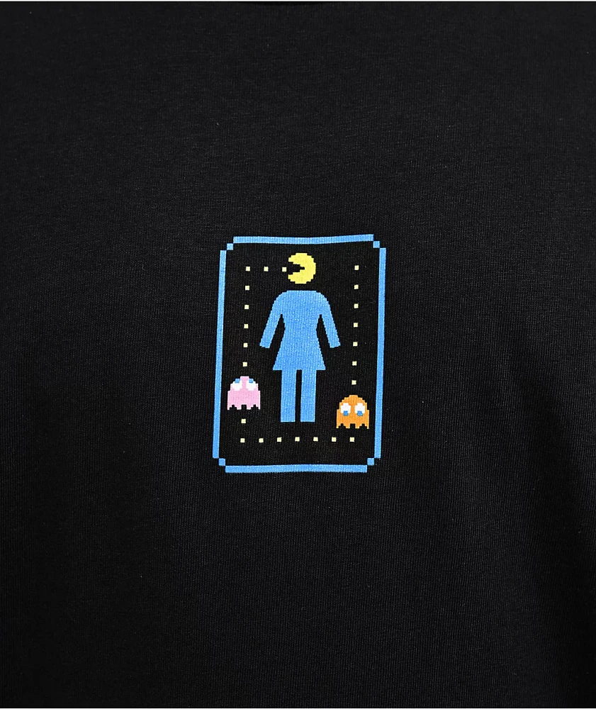 Girl x PAC-MAN OG Pac-Lock Black T-Shirt