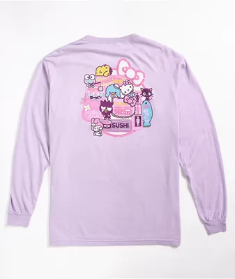 Girl x Sanrio Restaurant Lavender Long Sleeve T-Shirt