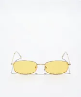 Glassy Rae Gold & Yellow Polarized Sunglasses