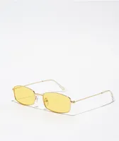 Glassy Rae Gold & Yellow Polarized Sunglasses