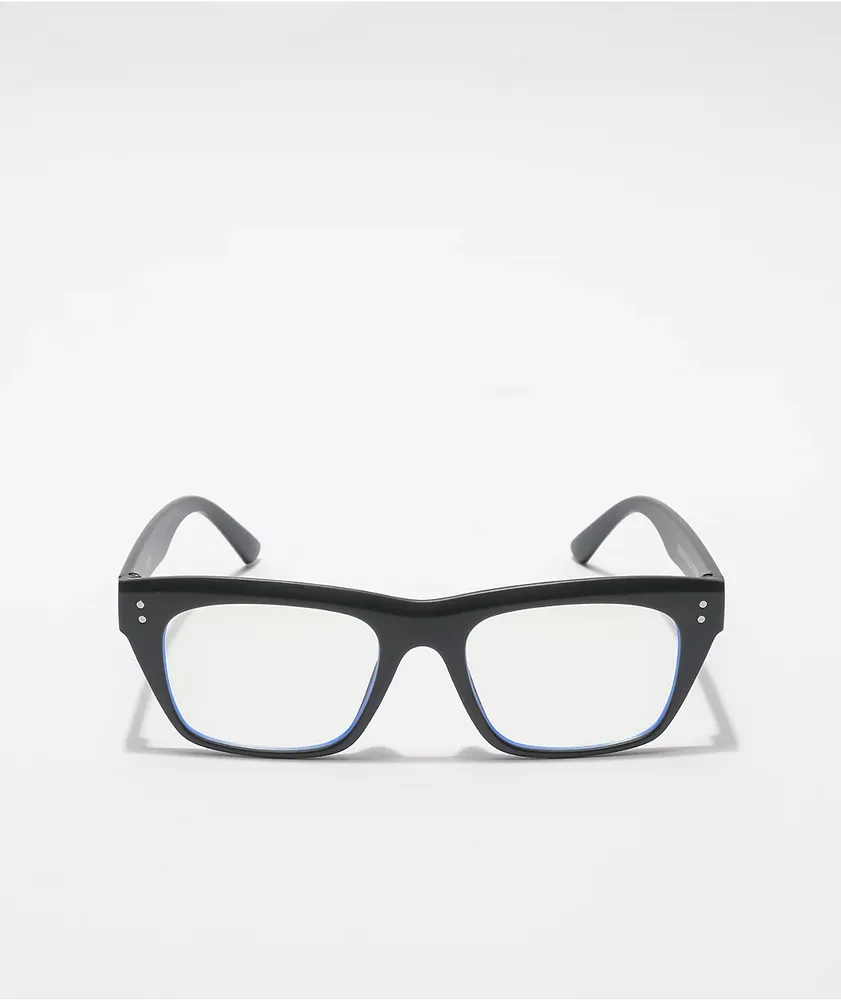 Glassy Santos Gamer Black & Clear Blue Light Glasses