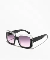 Glitter Top Purple Sunglasses