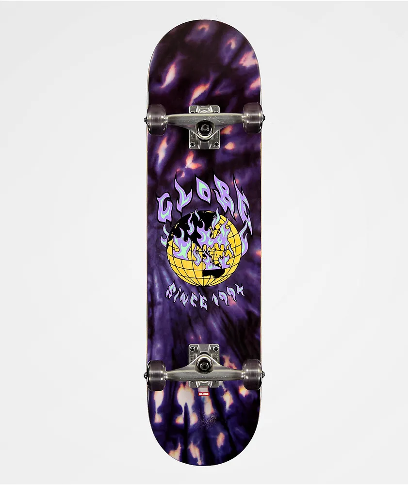 Globe G1 Ablaze Black Dye 8.0" Skateboard Complete
