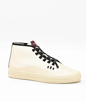 Globe Gilette Mid Cream & Black Skate Shoes