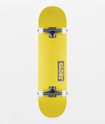 Globe Goodstock 7.75" Neon Yellow Skateboard Complete