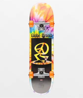 Globe Peace Man 7.6" Mid Skateboard Complete