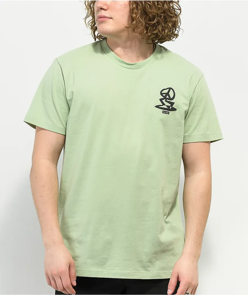 Globe Peace Man Herbal Green T-Shirt