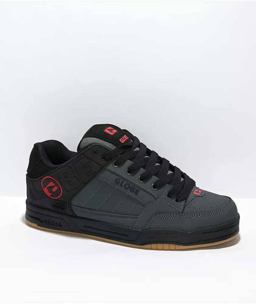 Globe Tilt Black, Grey & Red Skate Shoes