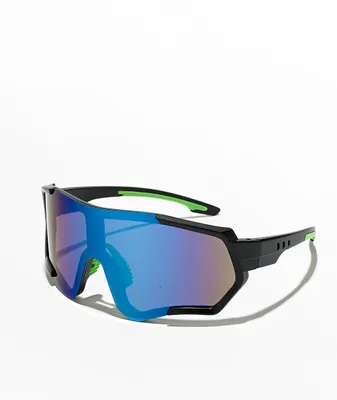 Go Fast Blue Goggle Sunglasses