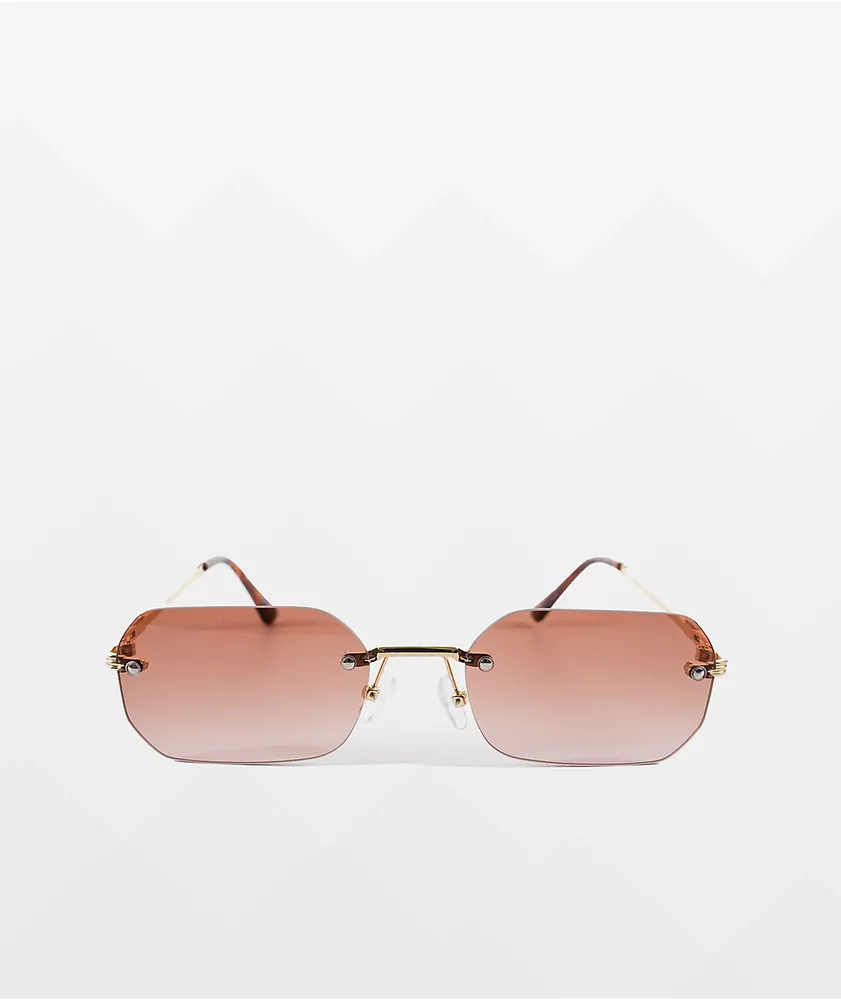 Gold & Pink Gradient Sunglasses