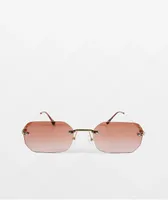 Gold & Pink Gradient Sunglasses