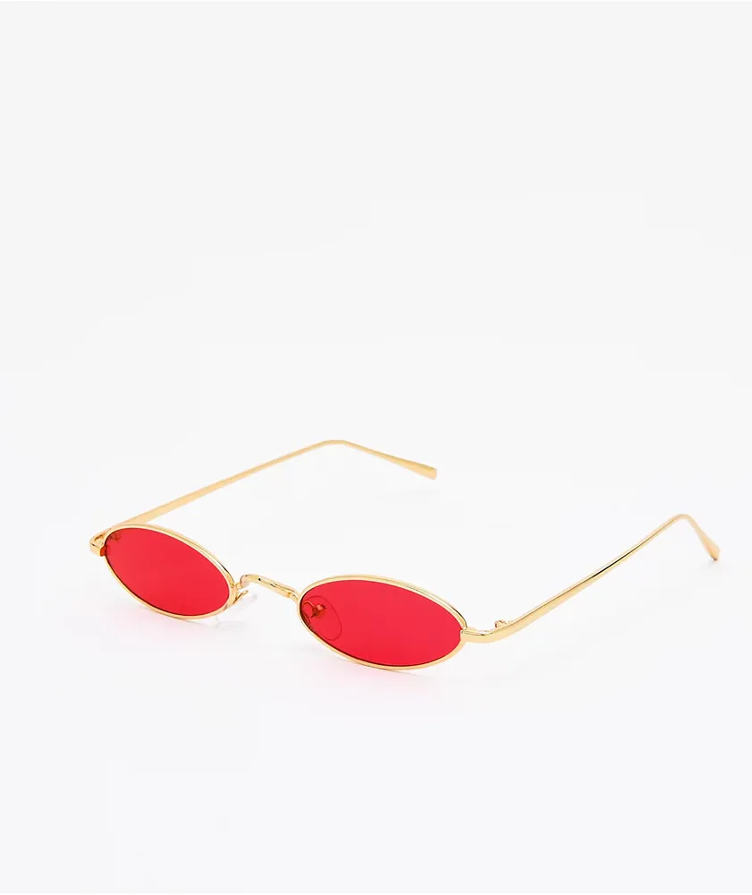 Golden Road Red & Gold Mini Sunglasses