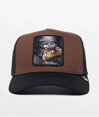 Goorin Bros Mamba Black & Brown Trucker Hat