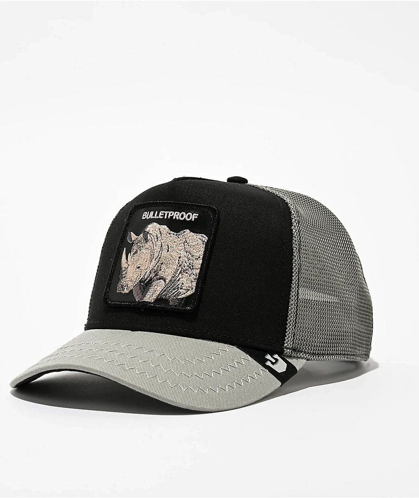 Goorin Bros. Bulletproof Tri-Tone Black & Grey Trucker Hat