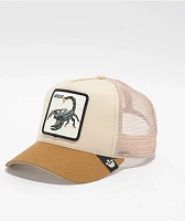 Goorin Bros. The Deadliest Scorpion Tan & Brown Trucker Hat