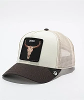 Goorin The Dead Skull Brown Tri-Tone Trucker Hat