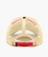 Goorin Venom Snake Fab Farm Beige & Red Trucker Hat