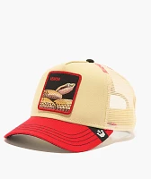 Goorin Venom Snake Fab Farm Beige & Red Trucker Hat