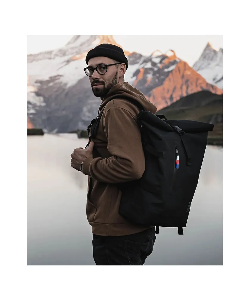 Got Bag Rolltop Lite Monochrome Black Backpack