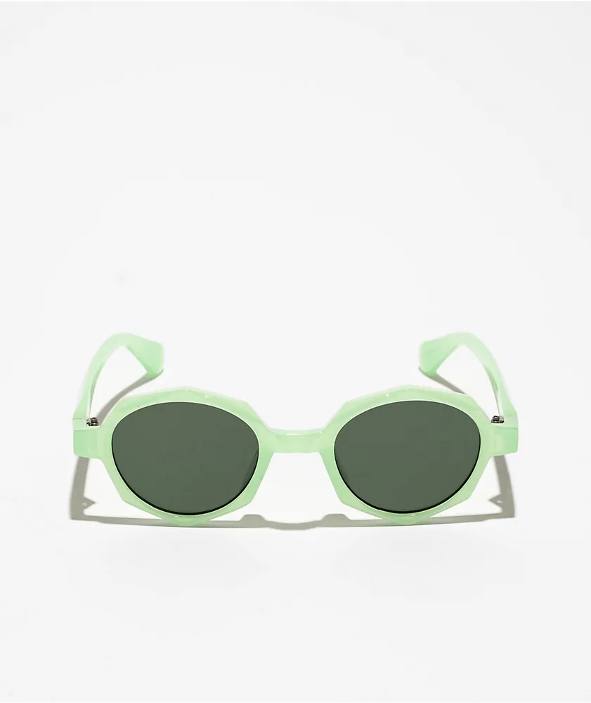 Green Octagon Sunglasses