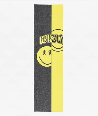 Grizzly x Smiley School of Happiness Black & Yellow Grip Tape