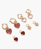 Guess Huggie Interchangeable Gold Earring Box Set