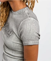 Guess Originals Eco Ribbed Spray Grey Wash T-Shirt