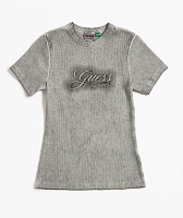 Guess Originals Eco Ribbed Spray Grey Wash T-Shirt