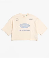 Guess Originals Raw Edge Natural Boxy Crop T-Shirt