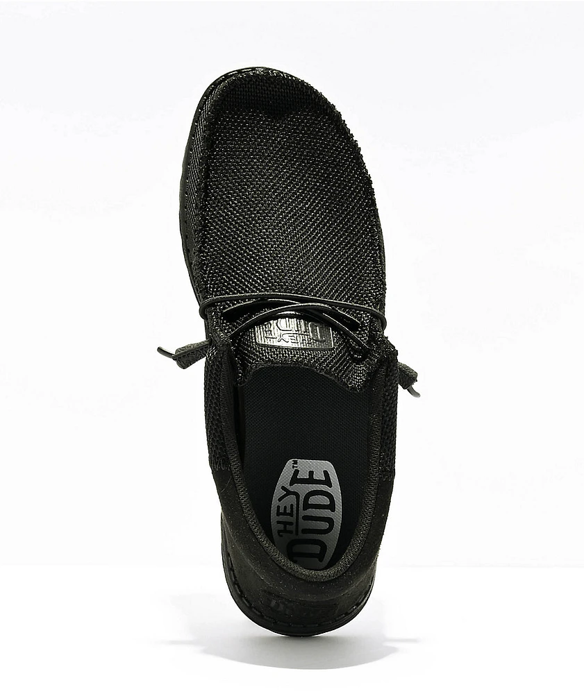 HEYDUDE Wally Funk Mono Black Shoes