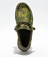 HEYDUDE Wally Green Daze Camo Shoes