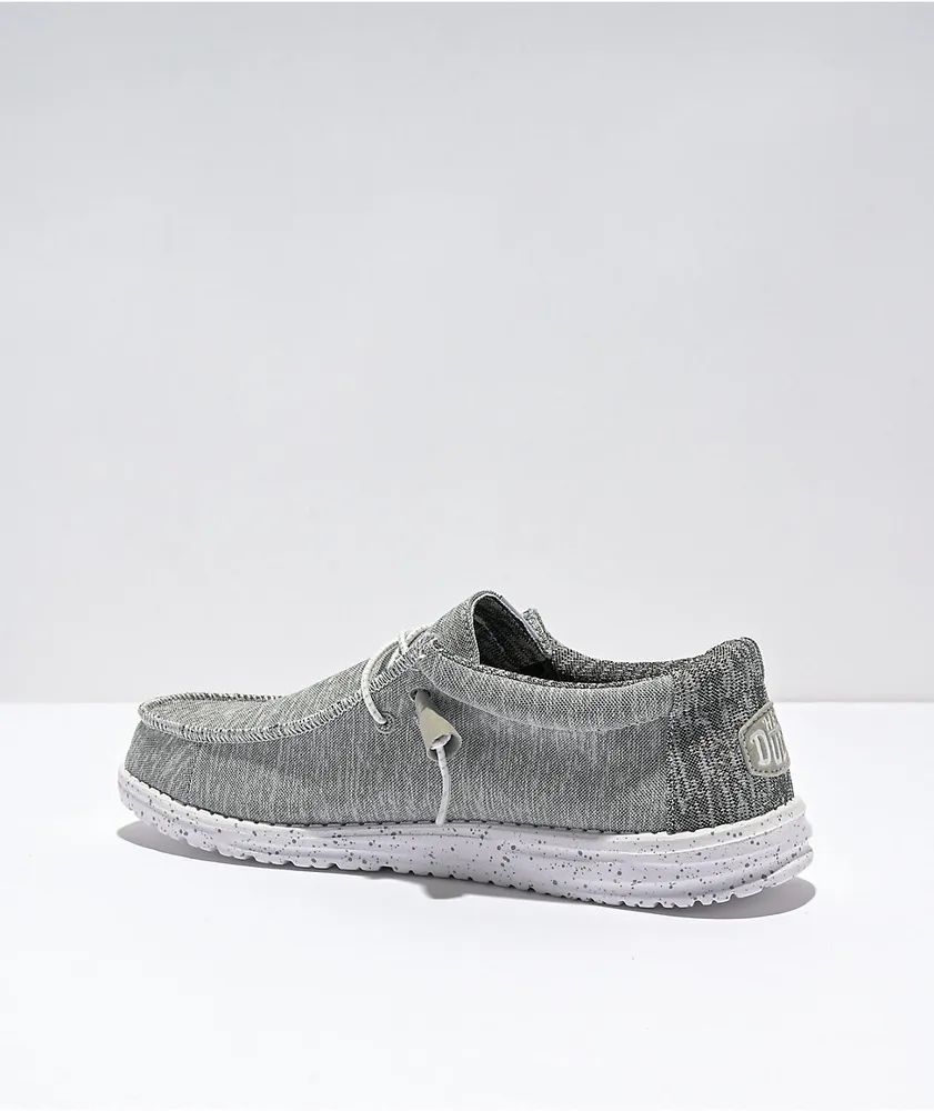 HEYDUDE Wally Sport Knit Grey Shoes