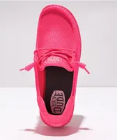 HEYDUDE Wendy Funk Electric Pink Shoes
