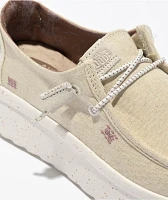 HEYDUDE Wendy Peak Chambray Cream Shoes