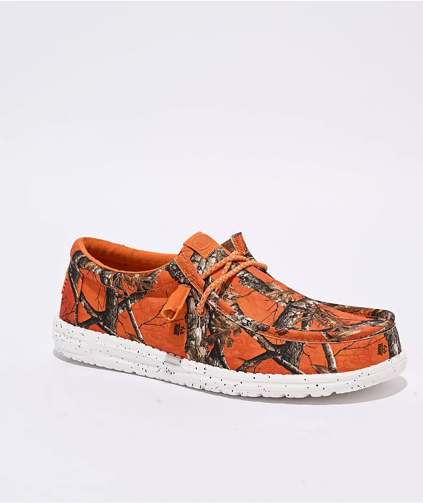 HEYDUDE x Realtree Edge Wally Orange Shoes